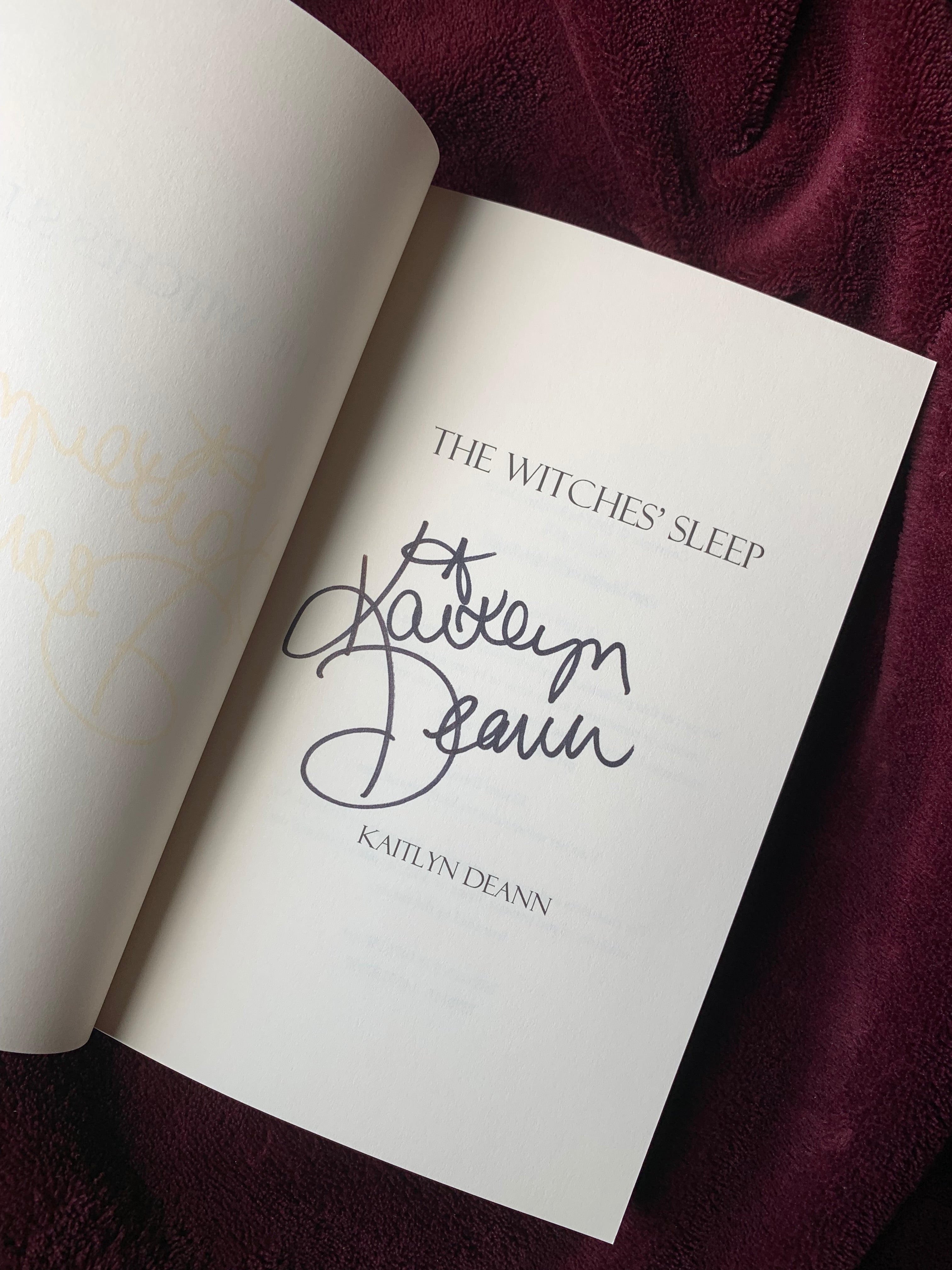 LIMITED FIRST EDITION: The Witches’ Sleep [PAPERBACK]